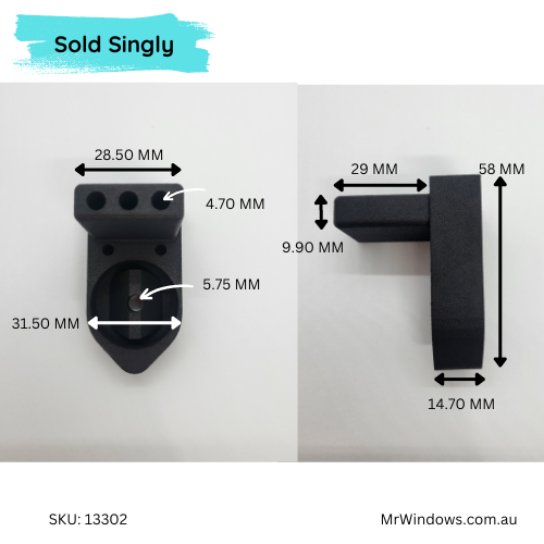 Shower Pivot head 3D printed- Print on Demand