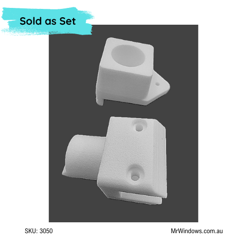 Shower pivot set - obsolete Boral set DS375- white & black