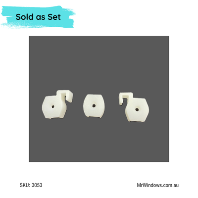 Shower screen panel set  suits Boral and Ultima - 3D PRINTED white