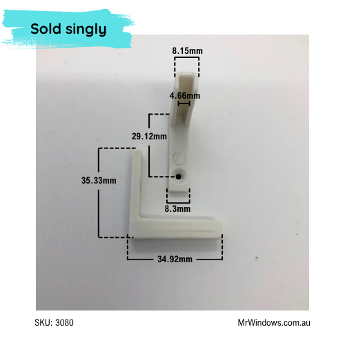 Shower block - side panel - suits Capral Envy Corner Stake Block - sold singularly