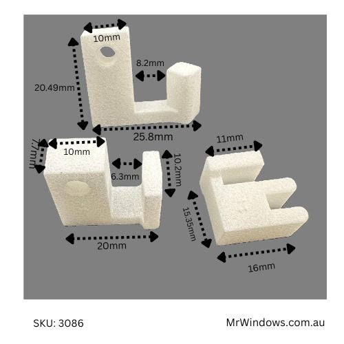 SHOWER SCREEN Classic - guides, brackets and blocks