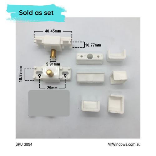 Pivot kit - "Affinity" shower series - available white and grey