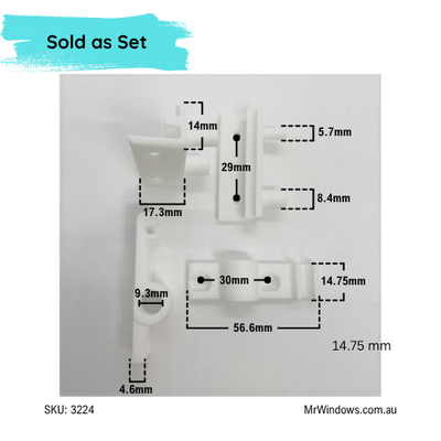 PIVOT kit - suits old Regency showers - 3D printed