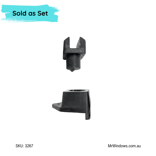 Shower pivot set - obsolete Boral set DS375- white & black