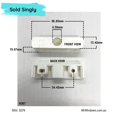 Regency shower pivot Parts - Sold in individually - White