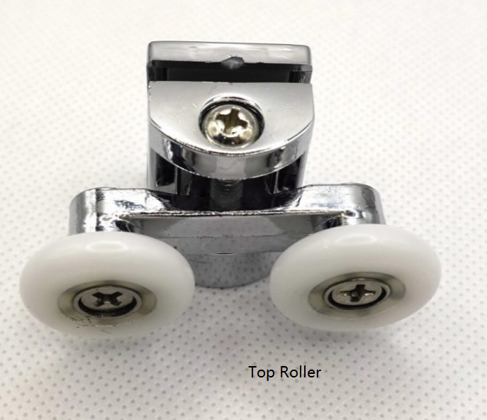 Sliding shower roller - suits 6mm - bottom and top sold separately