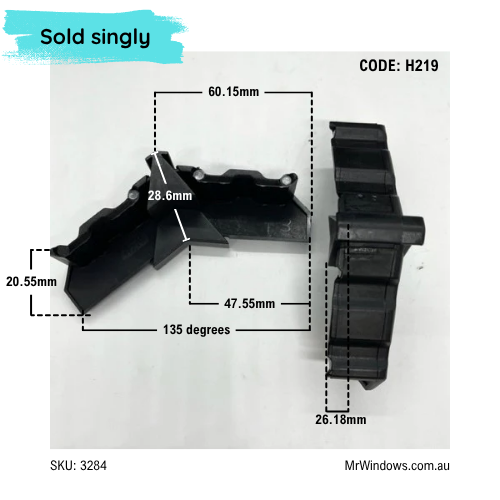 Shower bracket - Regency corner stakes - sold singly