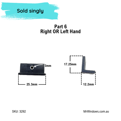 Truseal Sliding Shower Screen - Right Hand (RH) Components