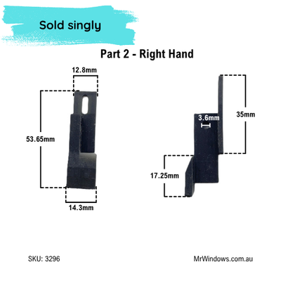 Truseal Sliding Shower Screen - Right Hand (RH) Components