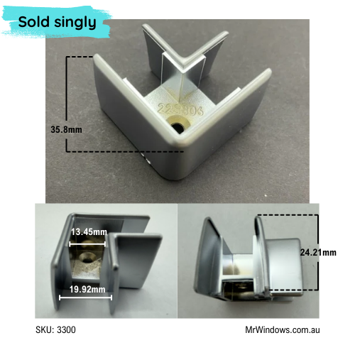 Stegbar shower corner bracket - suits Grange 500 series