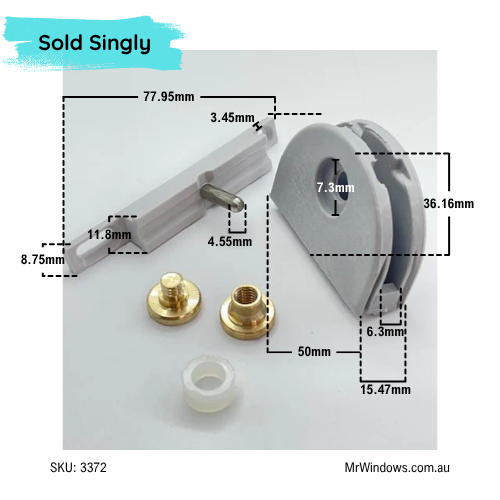 Shower repair kit - Capral Envy Pivot & Inline Block set