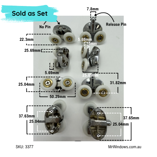 Marbletrend Carra - Double roller SET