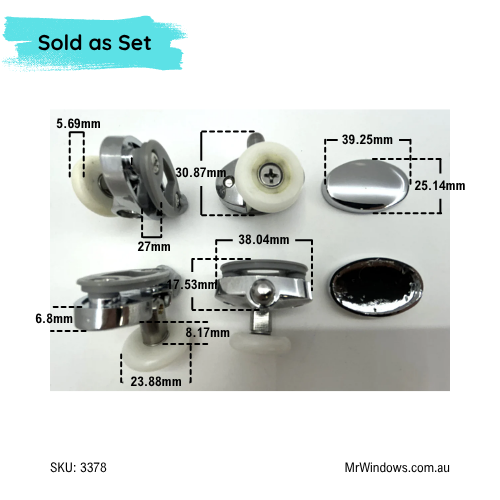 Marbletrend Carra Corner - Single roller SET