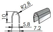 Capping Track #6 - 2.375Mm Length - No Leg