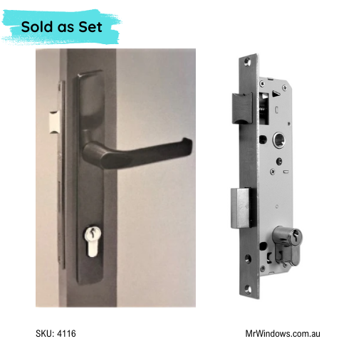 DS1400/0 Hunter Hinged Door lock - complete kit - inc