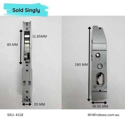 3541SC Mortice Sliding Deadlock - Sold separately