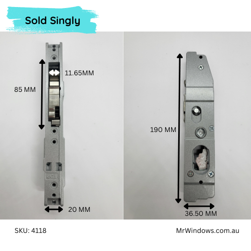 3541SC Lockwood Mortice Deadlock body ONLY- Sold singly