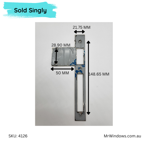 DS1277/L Long lip Strike/Keeper- Stainless steel- Sold singly