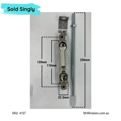 Flushbolt - recessed sold singly - Black