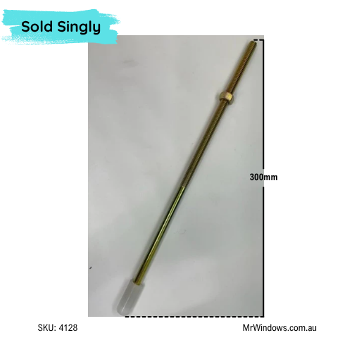 Flushbolt extension rod - suits Knight - 300mm, 500mm, 600mm