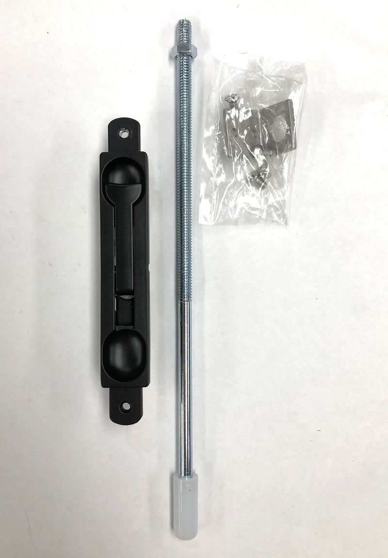 Flushbolt - recessed - 250mm rod - sold singly - Black