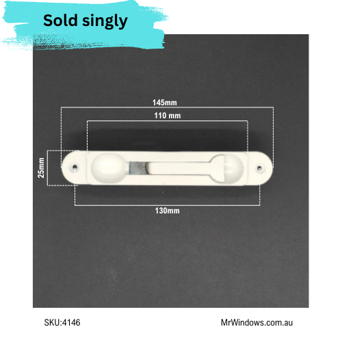 Flush Bolt - Recessed by Knight - sold singly