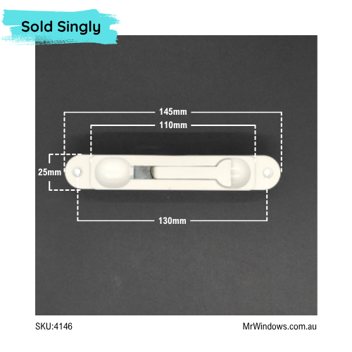 Flush Bolt - Recessed by Knight - sold singly