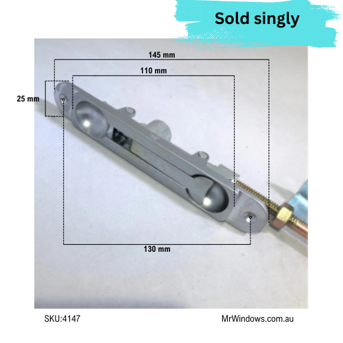 Flush Bolt - Recessed by Knight - sold singly