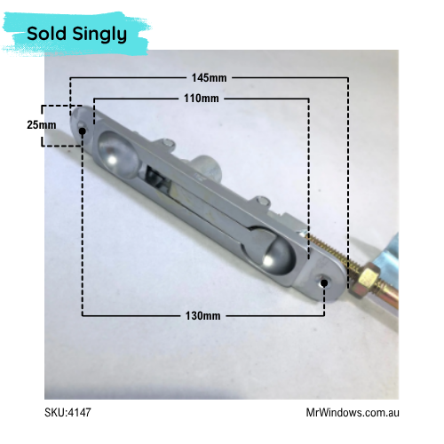 Flush Bolt - Recessed by Knight - sold singly