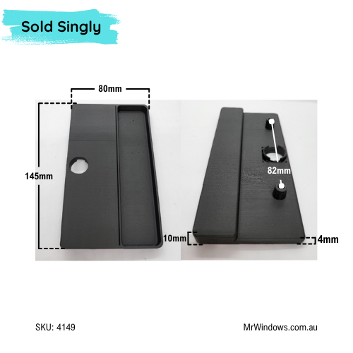 External Sliding Door Handle Low Profile  - obsolete - 3D Printed- Sold singly