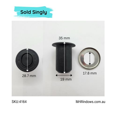 Retractable Ferrules to suit flush bolts, patio bolts, window bolts