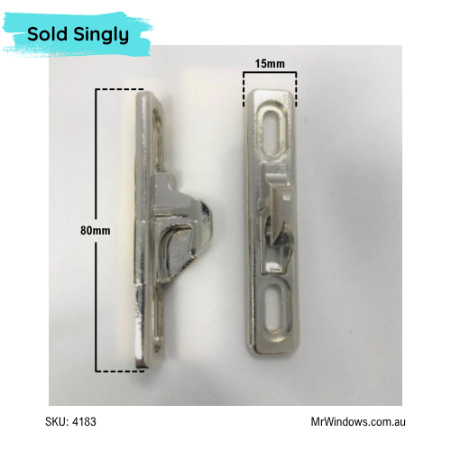 Bradnams Airlie sliding door lock- Sold in components