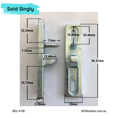 Security door lock - Austral SD7 Murray - sold in components
