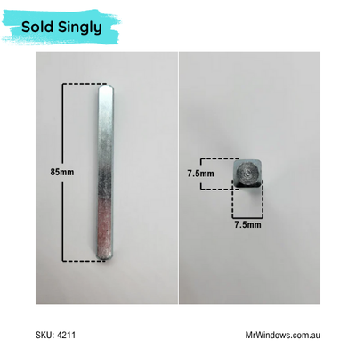 Square Operating bar- 85mm - Sold singly