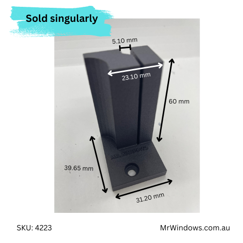 Bump stop to suit sliding door - obsolete - 3D printed – Mr Windows AU