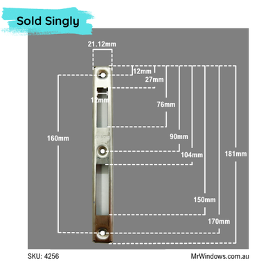 Door strike - Kinlong Hardware - suits hinged doors
