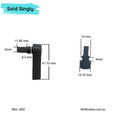 Extended snib for Leichhardt - suits Bradnams wider extrusion