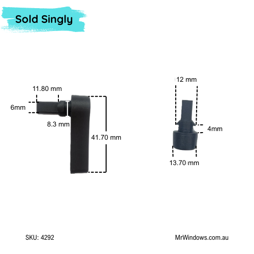 Extended snib for Leichhardt - suits Bradnams wider extrusion