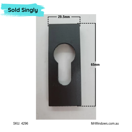 Escutcheon cover plate - Doric bifold - 3D printed