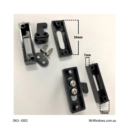 Bradnams, Dowell Fly Screen Handles - multi-directional