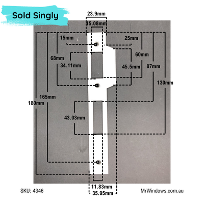 Hinged door lock - Induro body, Verona furniture