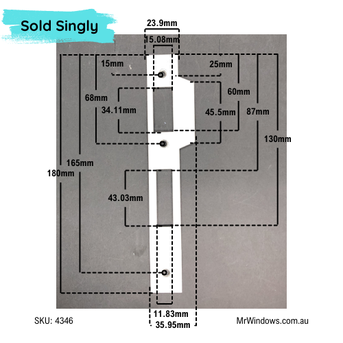 Hinged door lock - Induro body, Verona furniture