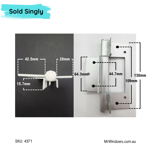 McCallum Heavy Duty Interfold Hinge 4 Series