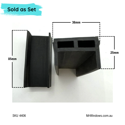 BUMP buffer stop for Rylock sliding windows and doors