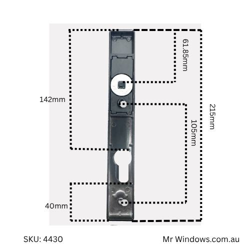 Furniture only - lever handles - black - Suits Kinlong