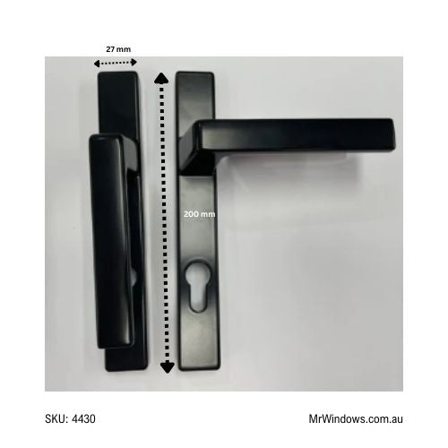 Furniture only - lever handles - black - Suits Kinlong