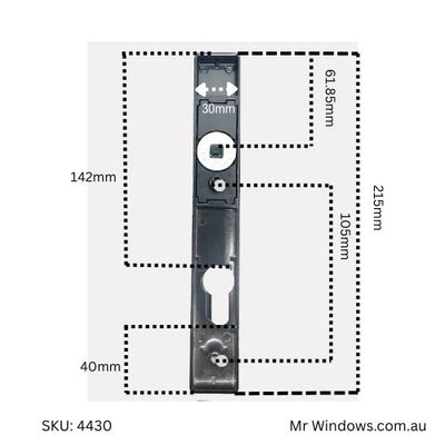 Furniture only - lever handles - black - Suits Kinlong