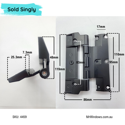 Hinge - suits Fairview aluminium door hinge