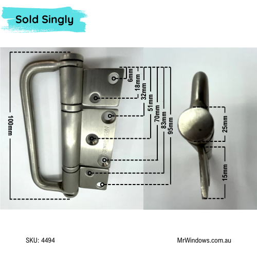 Henderson hinge and handle - sold singly