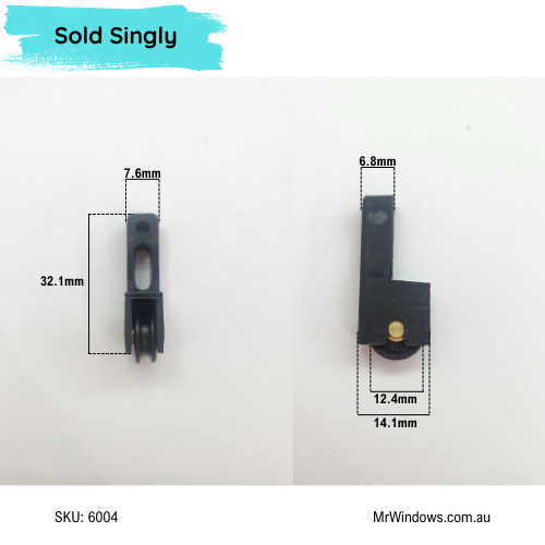 Airlite Window Roller Carriage & Roller, Narrow Body sold singly